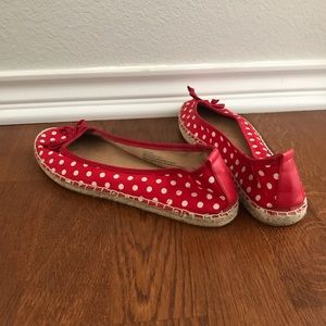 polka dot flats